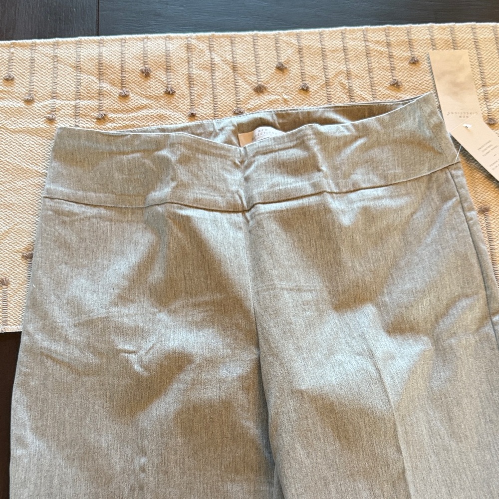 New Directions Gray Straight Leg Pants